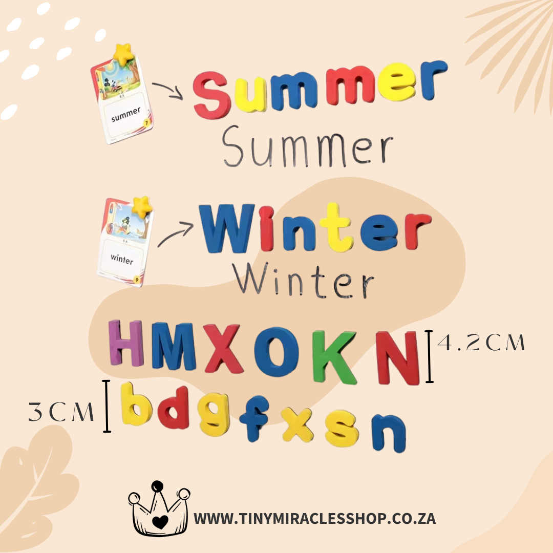 Educational Magnetic Letters & Numbers – Foam Fridge Magnets